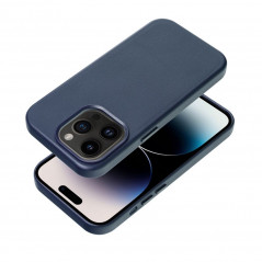 Kryt Leather Mag Cover na Apple iPhone 13 Elegantní  MagSAFE  Indigový modrý