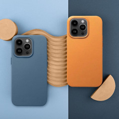 Kryt Leather Mag Cover na Apple iPhone 13 Elegantní  MagSAFE  Indigový modrý
