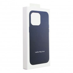 Kryt Leather Mag Cover na Apple iPhone 13 Elegantní  MagSAFE  Indigový modrý