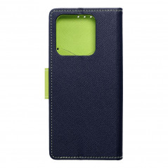 Peněženkové pouzdro Fancy Book na XIAOMI 13 Pro Námořnická modrá / Limetkovo zelený