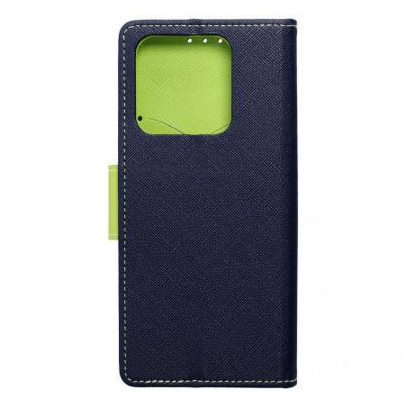 Peněženkové pouzdro Fancy Book na XIAOMI 13 Pro Námořnická modrá / Limetkovo zelený