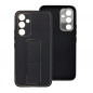 Kryt LEATHER Case Kickstand na Samsung Galaxy A54 Černý