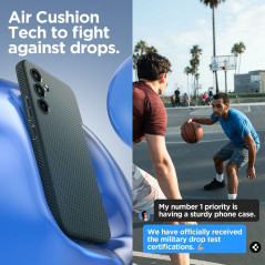 Kryt Spigen  Liquid Air na Samsung Galaxy A54 Temně zelená