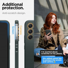 Kryt Spigen  Liquid Air na Samsung Galaxy A54 Temně zelená