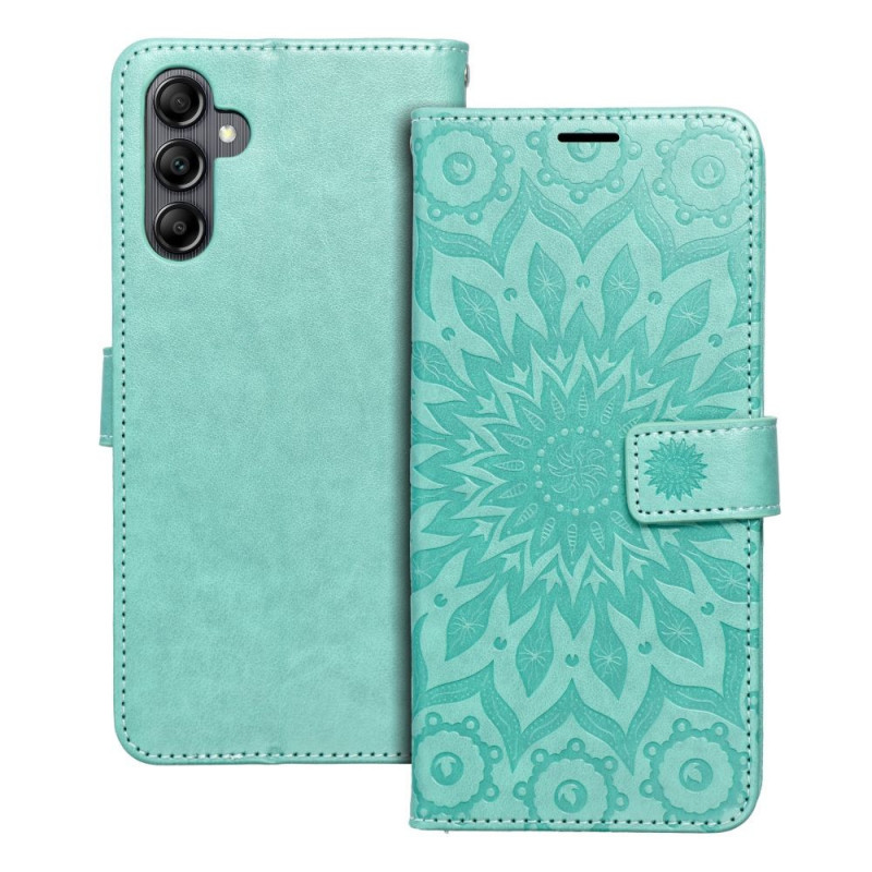 Peněženkové pouzdro MEZZO Book na Samsung Galaxy A14 5G Mandala  Zelený