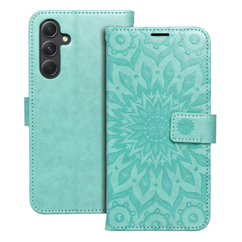 Peněženkové pouzdro MEZZO Book na Samsung Galaxy A54 Mandala  Zelený