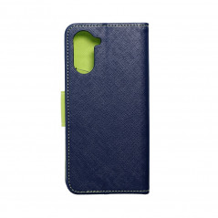 Peněženkové pouzdro Fancy Book na realme 10 Námořnická modrá / Limetkovo zelený