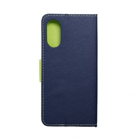 Peněženkové pouzdro Fancy Book na Oppo A17 Námořnická modrá / Limetkovo zelený