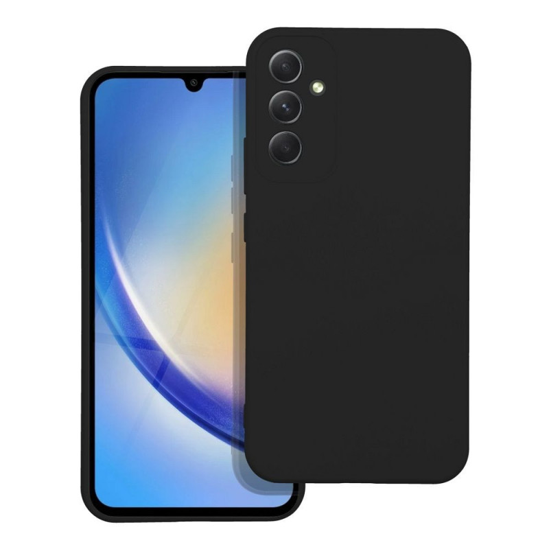 Kryt Silicone na Samsung Galaxy A34 Elegantní  Černý
