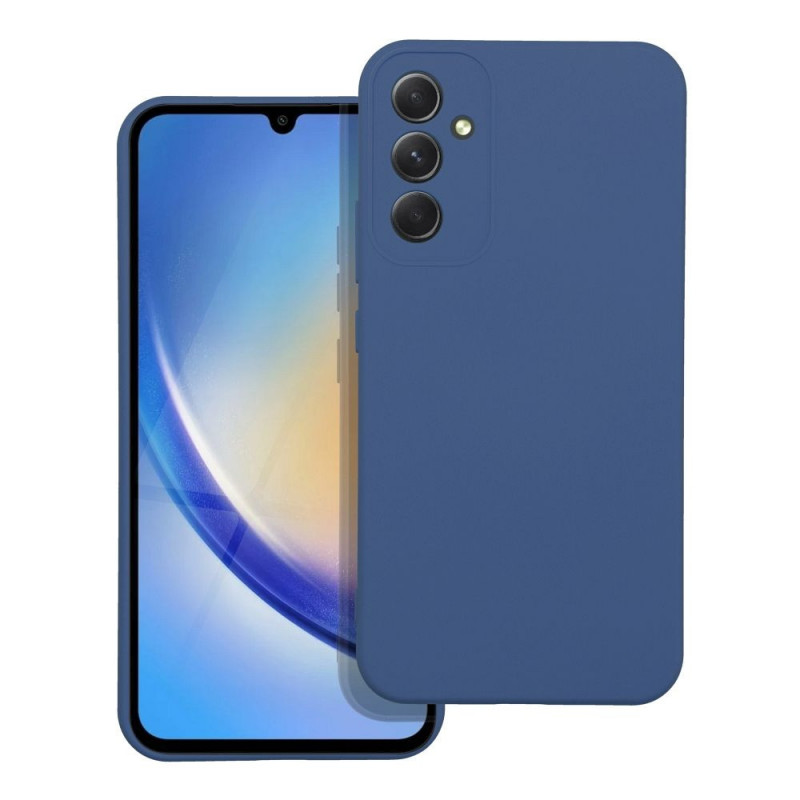Kryt Silicone na Samsung Galaxy A34 Elegantní  Modrý