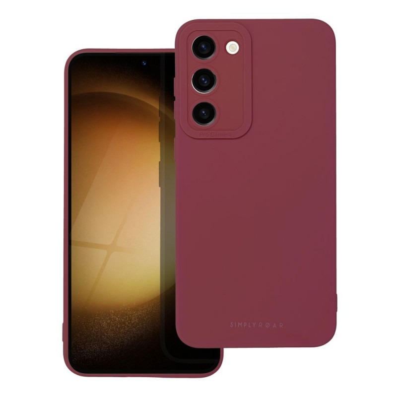 Kryt Roar Luna na Samsung Galaxy S23 Plus 5G Jednobarevný, Stylový, Estetický doplněk  Červený