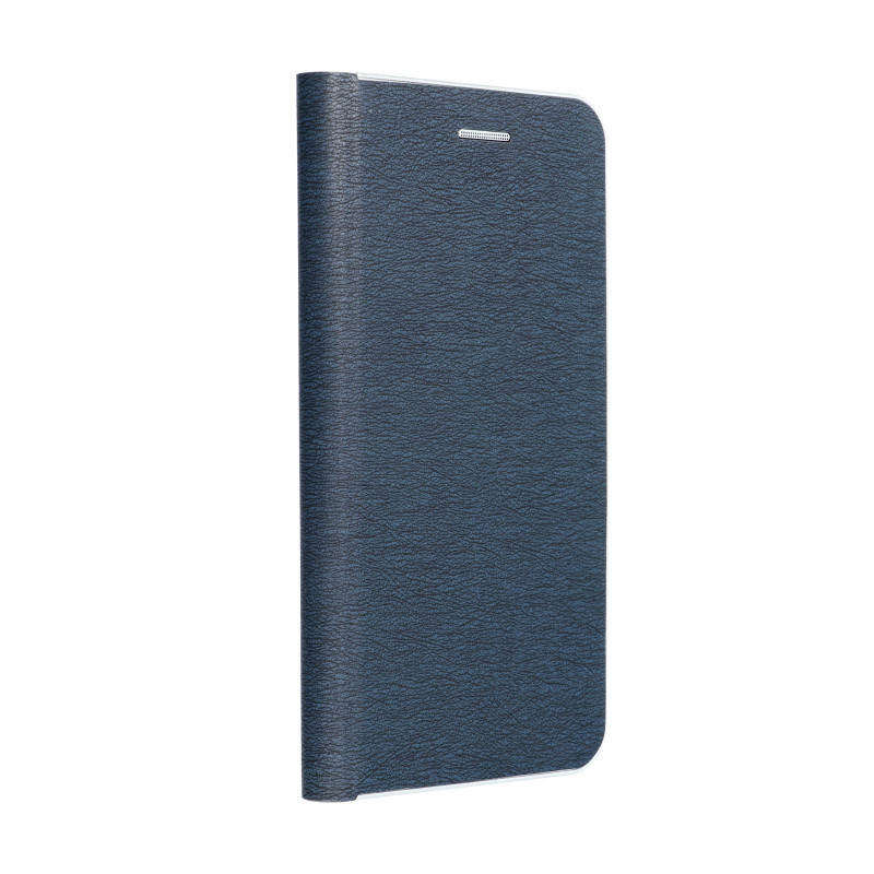 Peněženkové pouzdro LUNA Book Carbon na Samsung Galaxy A34 Uhlíkové vlákno, Elegantní  Modrý