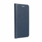 Peněženkové pouzdro LUNA Book Carbon na Samsung Galaxy A34 Uhlíkové vlákno, Elegantní  Modrý
