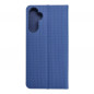 Peněženkové pouzdro LUNA Book Carbon na Samsung Galaxy A34 Uhlíkové vlákno, Elegantní  Modrý