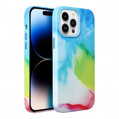 Kryt Leather Mag Cover na Apple iPhone XS Max Elegantní  MagSAFE  Barevná skvrna