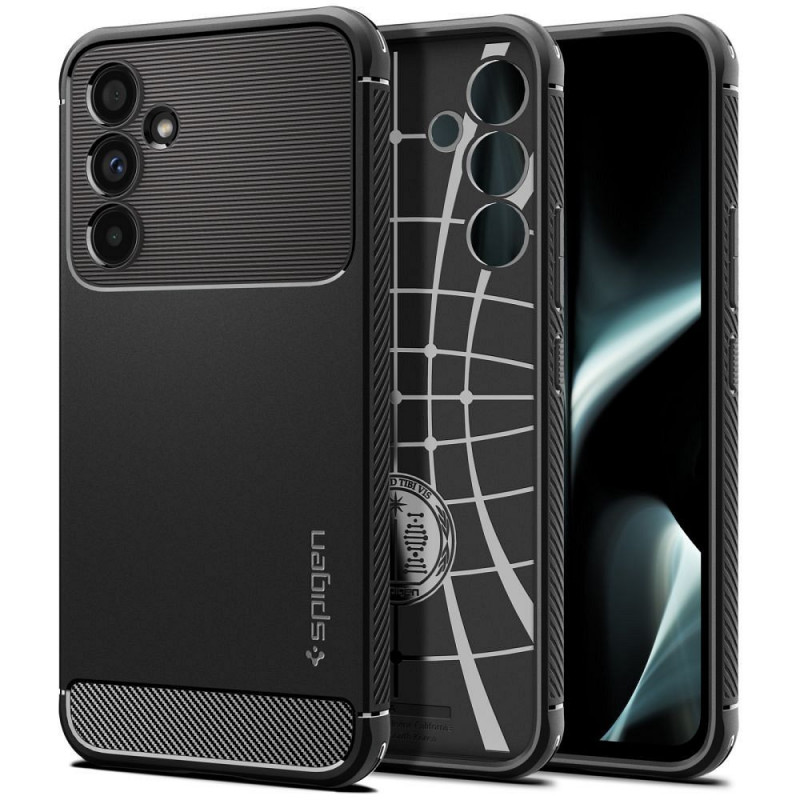 Kryt Spigen Armor na Samsung Galaxy A54 Uhlíkové vlákno, Elegantní  Černý