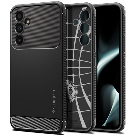 Kryt Spigen Armor na Samsung Galaxy A54 Uhlíkové vlákno, Elegantní  Černý