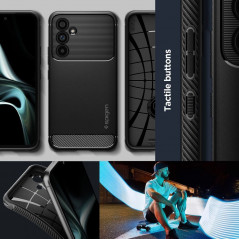 Kryt Spigen Armor na Samsung Galaxy A54 Uhlíkové vlákno, Elegantní  Černý