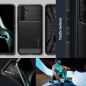Kryt Spigen Armor na Samsung Galaxy A54 Uhlíkové vlákno, Elegantní  Černý