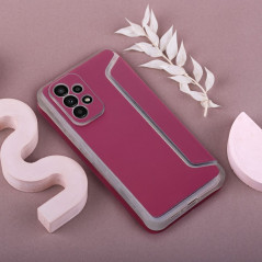 Peněženkové pouzdro Piano Book na Samsung Galaxy A14 LTE Purpurový