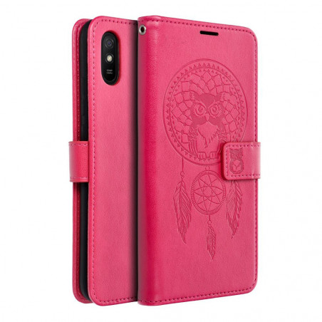 Peněženkové pouzdro MEZZO Book na XIAOMI Redmi 9A Lapač snů  Purpurový