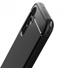 Kryt Spigen Armor na Samsung Galaxy A14 5G Uhlíkové vlákno, Elegantní  Černý