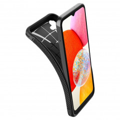 Kryt Spigen Armor na Samsung Galaxy A14 5G Uhlíkové vlákno, Elegantní  Černý