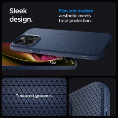 Kryt Spigen  Liquid Air na Apple iPhone 15 Pro Námořnická modrá