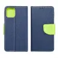 Peněženkové pouzdro Fancy Book na Motorola Moto G14 Námořnická modrá / Limetkovo zelený