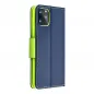 Peněženkové pouzdro Fancy Book na Motorola Moto G14 Námořnická modrá / Limetkovo zelený