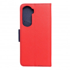 Peněženkové pouzdro Fancy Book na Honor 90 Lite 5G Červený / Námořnická modrá