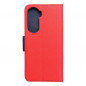 Peněženkové pouzdro Fancy Book na Honor 90 Lite 5G Červený / Námořnická modrá