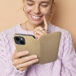 Peněženkové pouzdro Dual Pocket book na Apple iPhone 15 Pro Max Zlatý