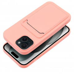 Kryt Card na Apple iPhone 15 Růžový