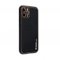 Kryt LEATHER na Apple iPhone 15 Černý