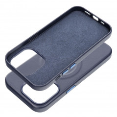 Kryt Roar Leather Mag na Apple iPhone 14 Pro Elegantní  MagSAFE  Tmavší modrý