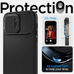 Kryt Spigen Optik Armor na Apple iPhone 14 Pro Černý