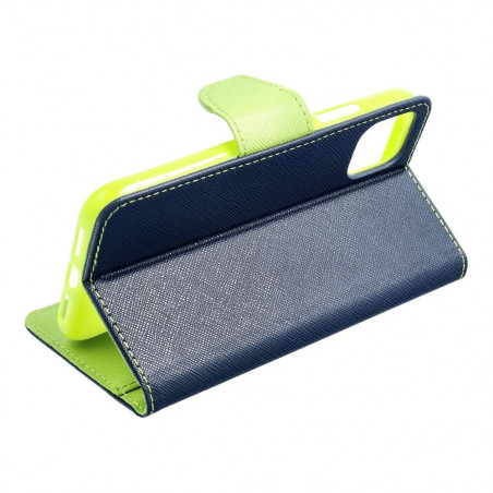 Peněženkové pouzdro Fancy Book na XIAOMI 13 Lite Námořnická modrá / Limetkovo zelený