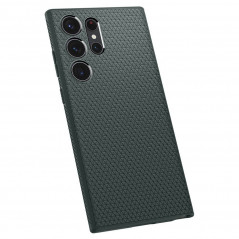 Kryt Spigen  Liquid Air na Samsung Galaxy S23 Ultra 5G Temně zelená