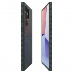 Kryt Spigen  Liquid Air na Samsung Galaxy S23 Ultra 5G Temně zelená