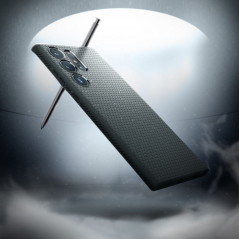Kryt Spigen  Liquid Air na Samsung Galaxy S23 Ultra 5G Temně zelená
