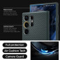 Kryt Spigen  Liquid Air na Samsung Galaxy S23 Ultra 5G Temně zelená