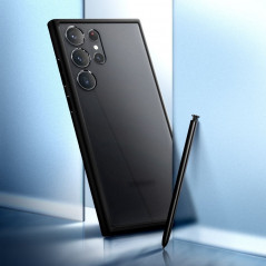 Kryt Spigen Ultra Hybrid na Samsung Galaxy S23 Ultra 5G Křišťálově čistý  Černá mrazivá