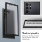 Kryt Spigen Ultra Hybrid na Samsung Galaxy S23 Ultra 5G Křišťálově čistý  Černá mrazivá