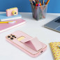 Kryt LEATHER Case Kickstand na Samsung Galaxy A34 Růžový