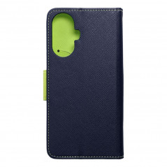 Peněženkové pouzdro Fancy Book na realme C55 Námořnická modrá / Limetkovo zelený