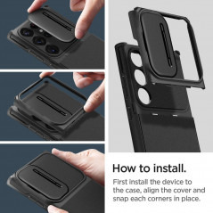 Kryt Spigen Armor na Samsung Galaxy S23 Ultra 5G Černý