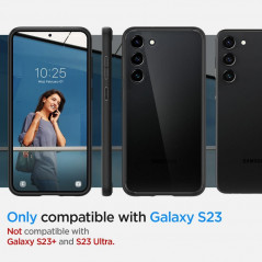 Kryt Spigen Ultra Hybrid na Samsung Galaxy S23 5G Křišťálově čistý  Matná černá