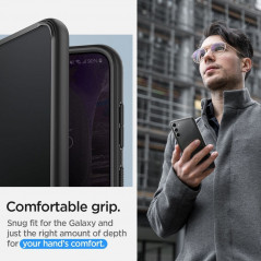 Kryt Spigen Ultra Hybrid na Samsung Galaxy S23 5G Křišťálově čistý  Matná černá