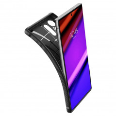 Kryt Spigen Armor na Samsung Galaxy S23 Ultra 5G Uhlíkové vlákno, Elegantní  Černý